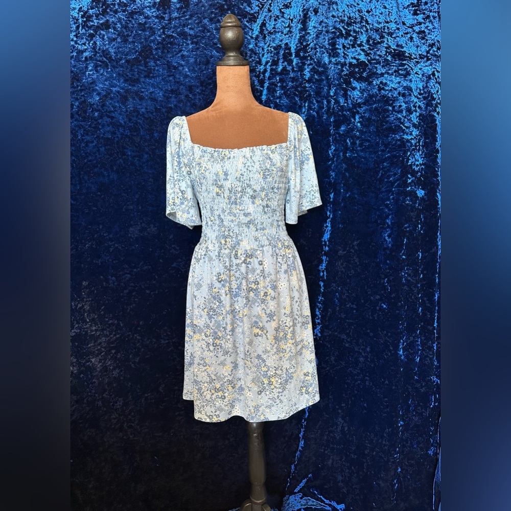 BeBop Light Blue Floral Mini Dress/Tunic NWOT
